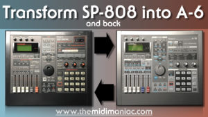 Transform Roland SP-808 to Roland A06